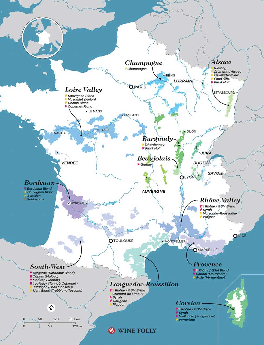 France Wine Region Wine Folly