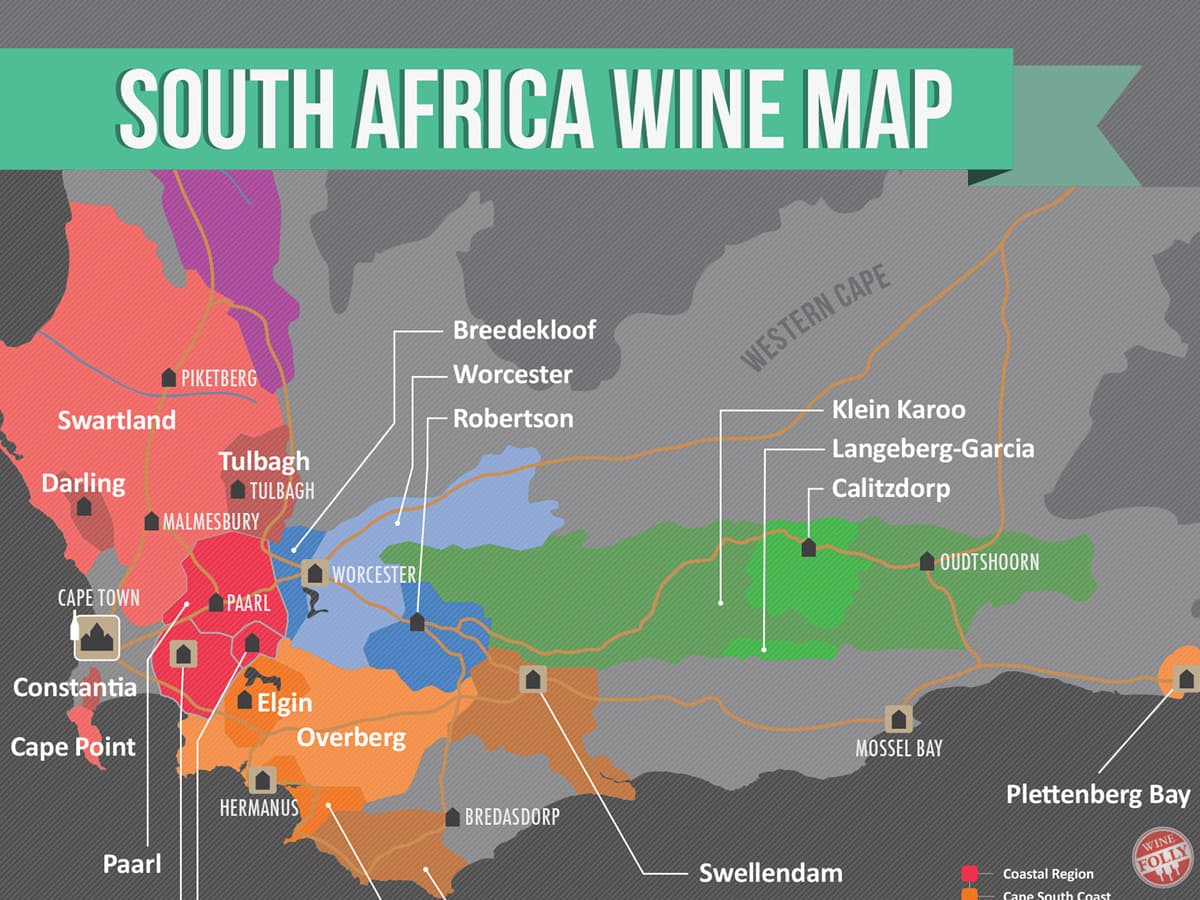 Cover Image for All About South African Wine (with Map)