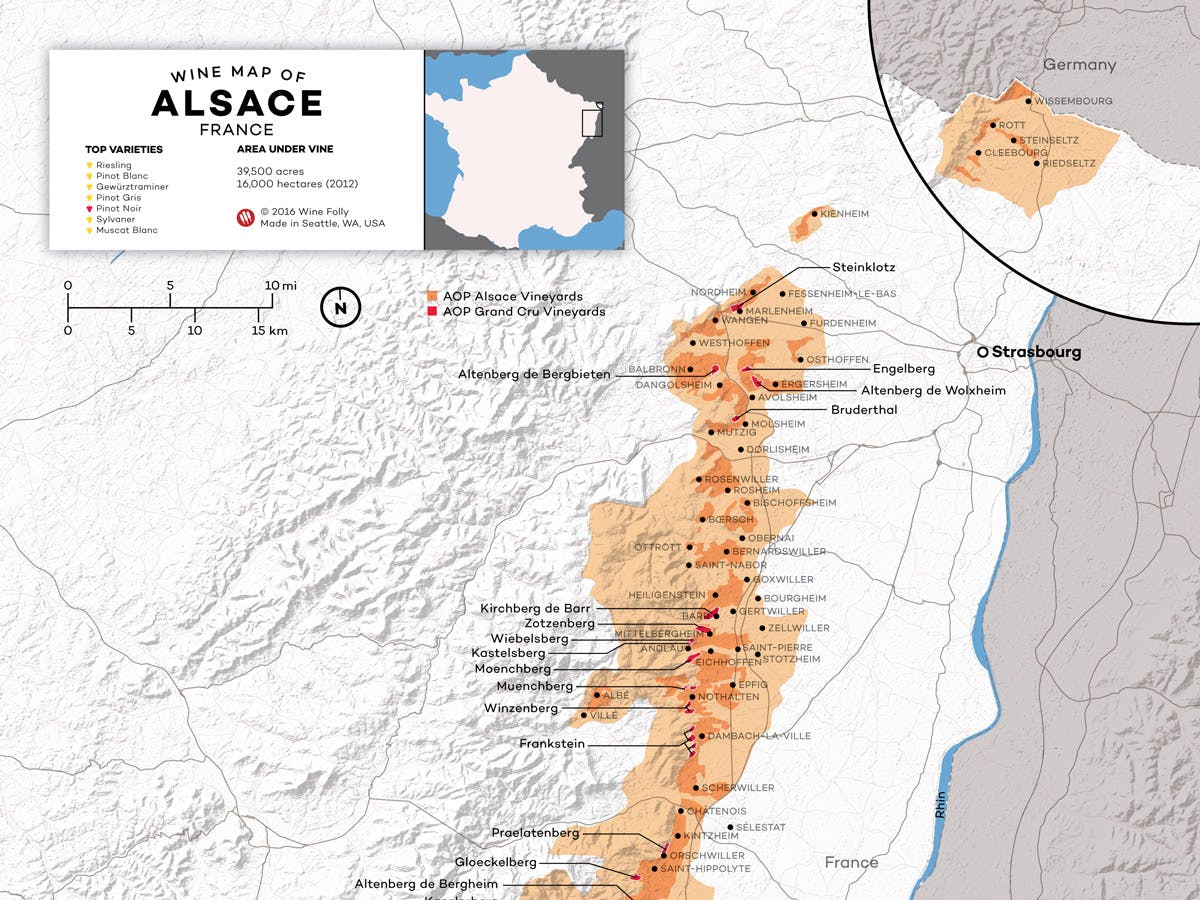 Cover Image for Understanding Alsace Wine (w/ Maps)