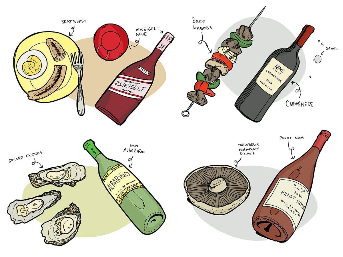 Cover Image for 10 Wine and Grill Food Pairings Made For The Porch