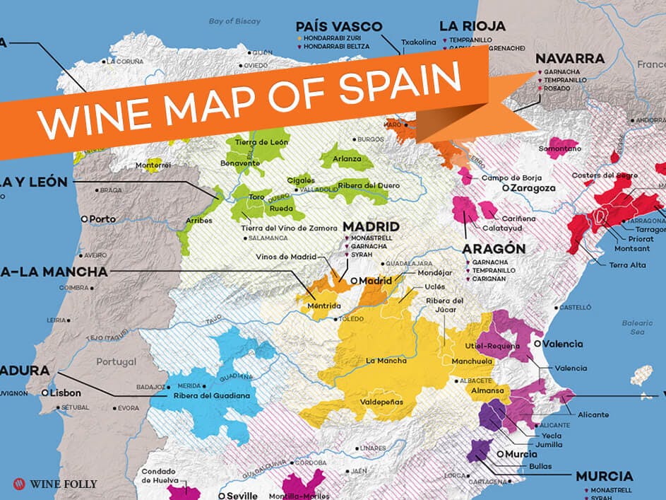 Cover Image for Map of Spain Wine Regions