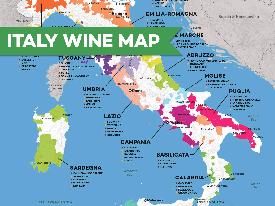 Cover Image for Map of Italian Wine Regions
