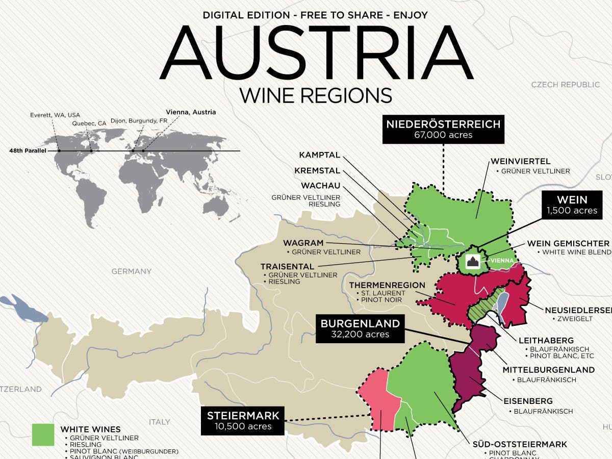 Cover Image for Get to Know Austrian Wine (with Map)