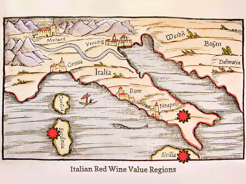 Cover Image for 6 Italian Wine Regions For Reds Under $20