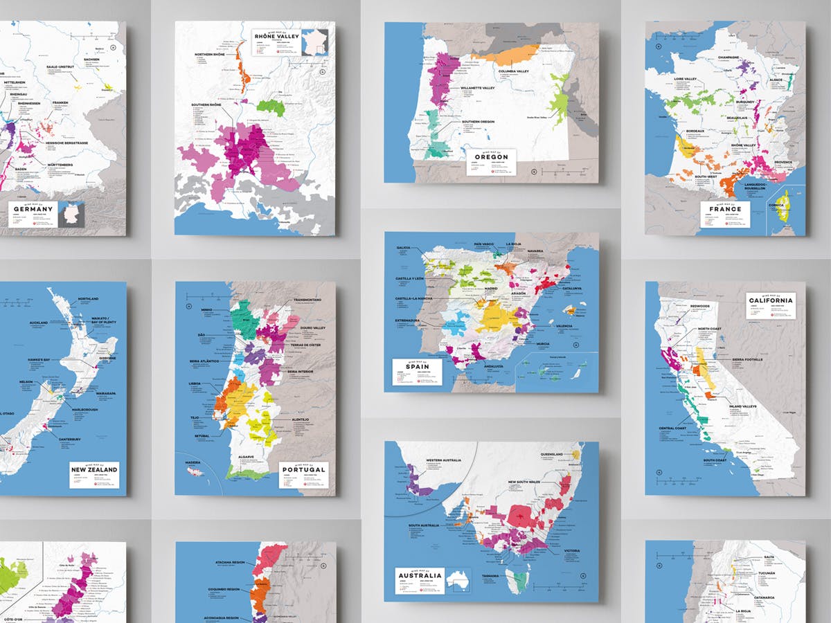 Cover Image for Updated! Wine Maps of the World