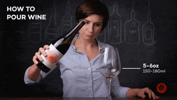 How to Pour Wine Gif Madeline Puckette
