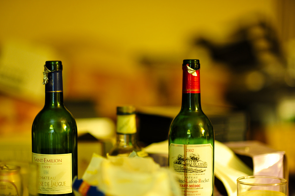 Saint-Emilion and Bordeaux Bottles from 1999 and 2002