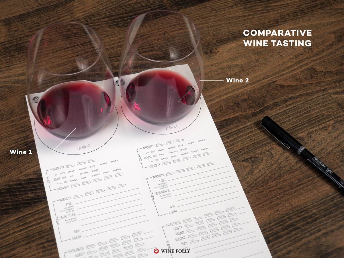Comparative Wine Flight Ideas