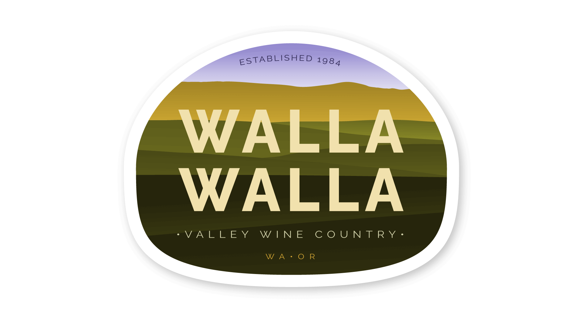 Walla Walla Valley Wine Country Guide Emblem - Wine Folly