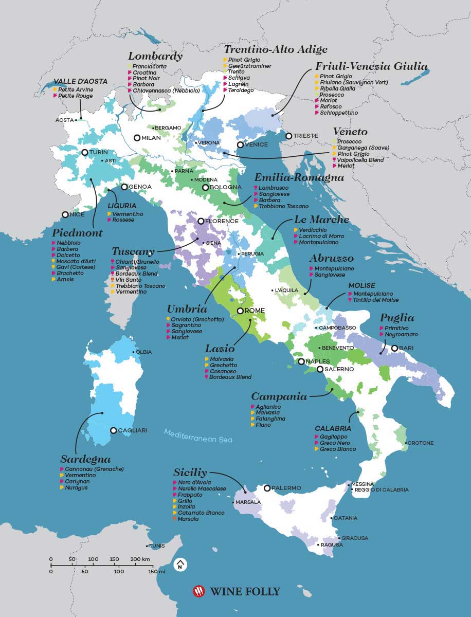 Italy Wine Region Wine Folly