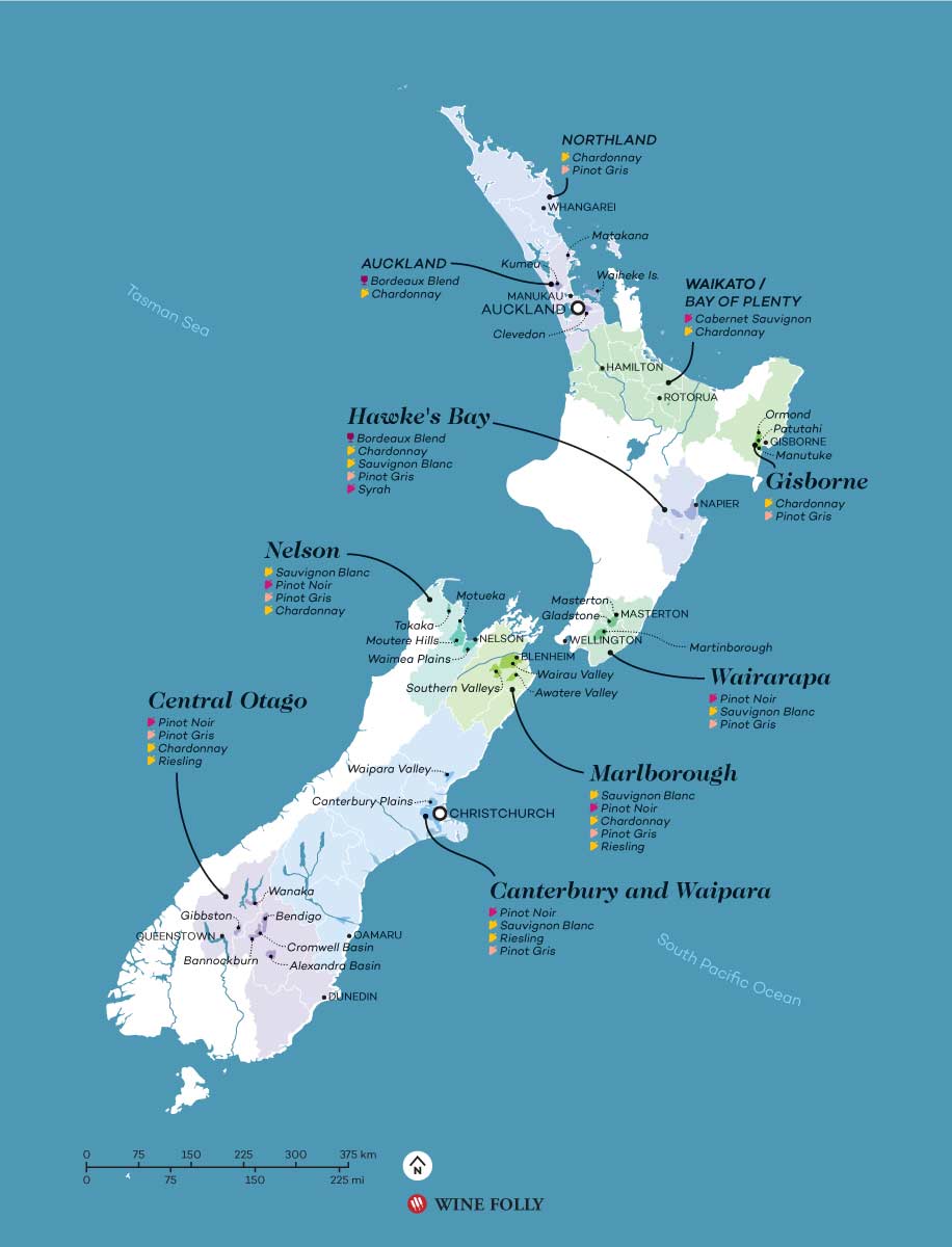 New Zealand Wine Region | Wine Folly